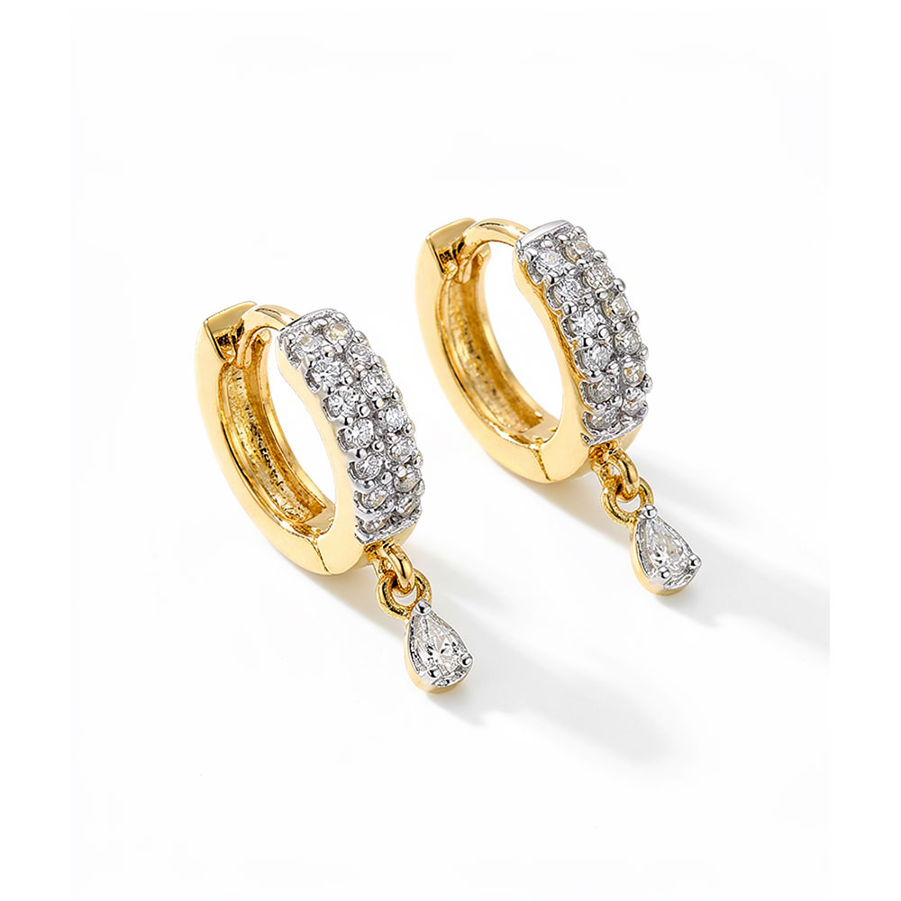 Small Stud Ring Earrings for Women by Madiwale Jewellers by Priti