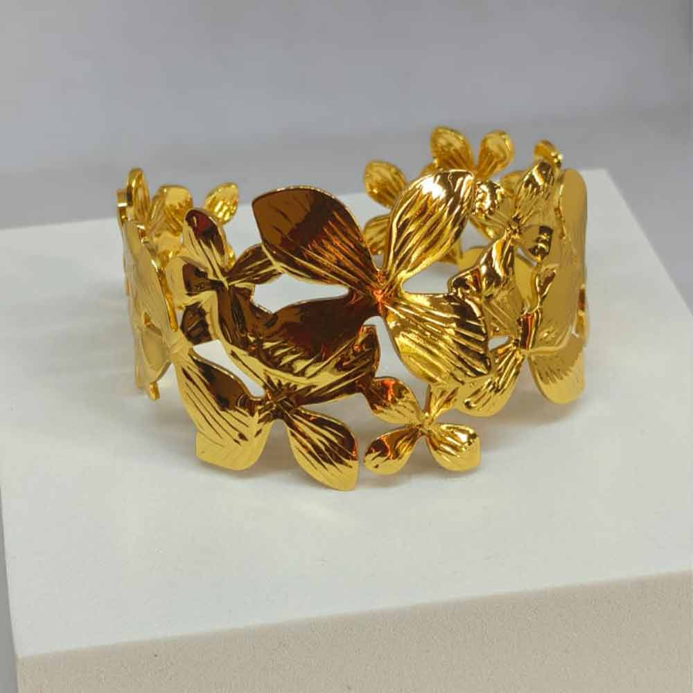 Floral Bloom Cuff Bracelet - Image 3