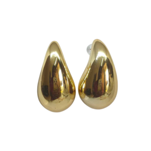 Golden Drop Stud Earrings